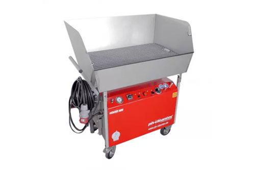 Heißreiniger Niederdruck Teilereinigungsanlage ph-cleantec airfilter.expert manuelle Teilewaschanlage Filterreinigung elektrofilter waschen