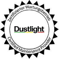 Dustlight warten maintain kalibrieren Zertifikat zertifizierter Wartungsbetrieb certified Maintenance Provider Partner Sensor tauschen Neukalibrierung Überprüfung Prüfen Reinigen Austauschen Reparieren Gerät kaputt beschädigt runtergefallen